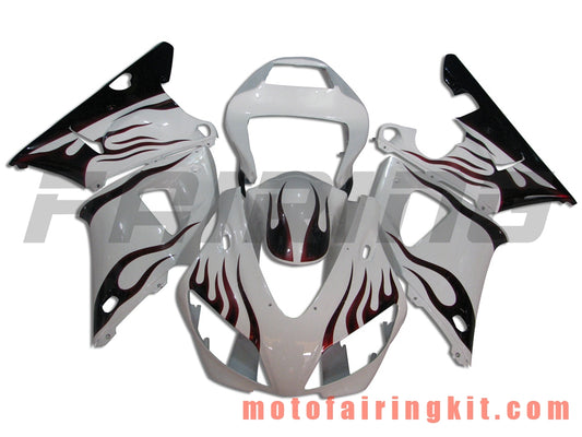 Fairing Kits Fit for YZF-1000 R1 1998 1999 YZF 1000 R1 98 99 Plastic ABS Injection Mold Complete Motorcycle Body Aftermarket Bodywork Frame (White & Black) B023