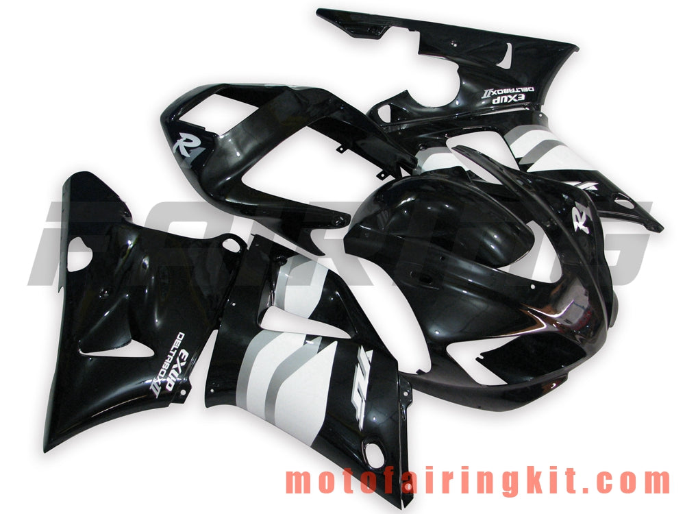 Kits de carenado aptos para YZF-1000 R1 1998 1999 YZF 1000 R1 98 99 Molde de inyección de plástico ABS Carrocería completa para motocicleta Marco de carrocería de posventa (blanco y negro) B026