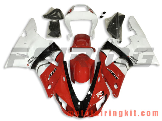 Fairing Kits Fit for YZF-1000 R1 1998 1999 YZF 1000 R1 98 99 Plastic ABS Injection Mold Complete Motorcycle Body Aftermarket Bodywork Frame (Red & White) B029