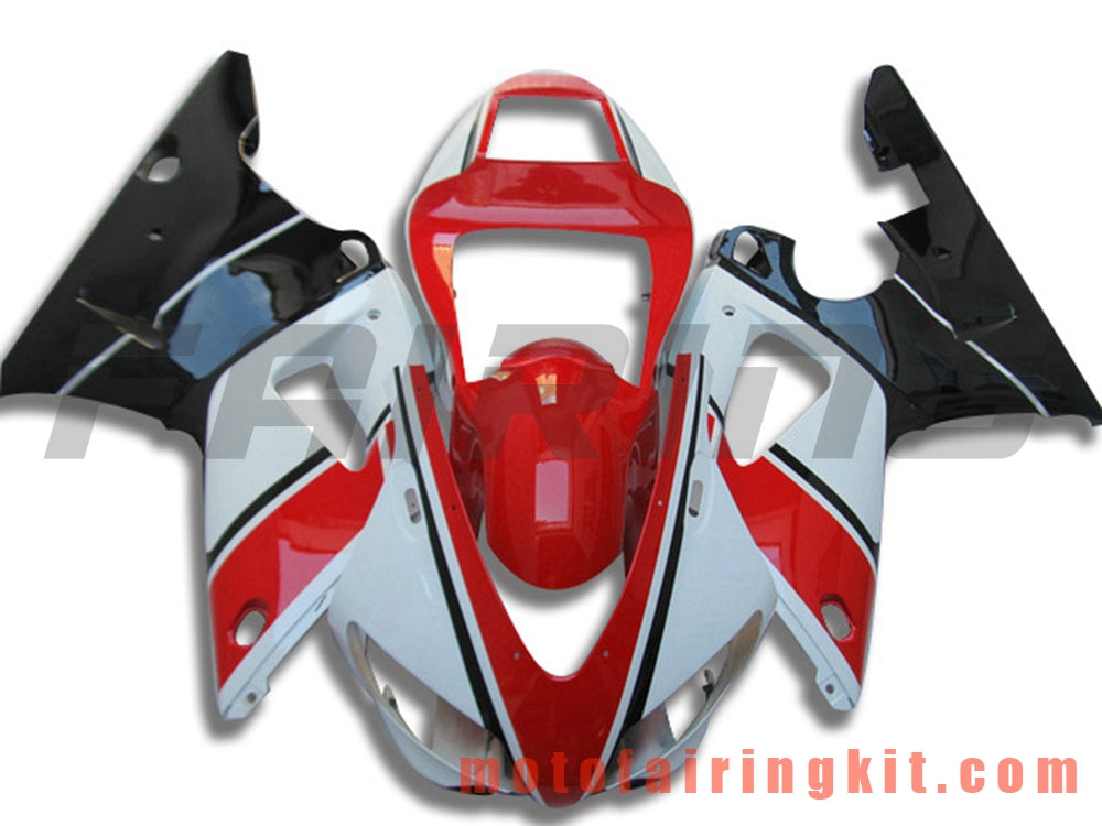 Fairing Kits Fit for YZF-1000 R1 1998 1999 YZF 1000 R1 98 99 Plastic ABS Injection Mold Complete Motorcycle Body Aftermarket Bodywork Frame (Red & Black) B032