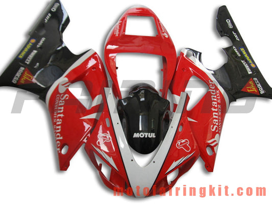 Fairing Kits Fit for YZF-1000 R1 1998 1999 YZF 1000 R1 98 99 Plastic ABS Injection Mold Complete Motorcycle Body Aftermarket Bodywork Frame (Red & Black) B038