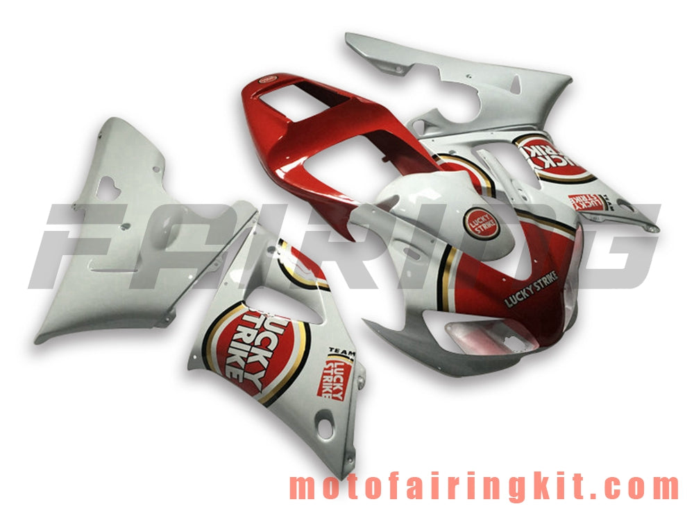 Fairing Kits Fit for YZF-1000 R1 1998 1999 YZF 1000 R1 98 99 Plastic ABS Injection Mold Complete Motorcycle Body Aftermarket Bodywork Frame (White & Red) B039