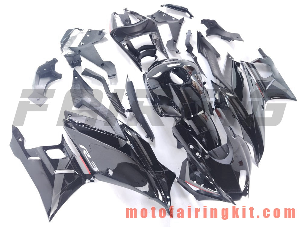 Fairing Kits Fit for R3 2017 2018 Plastic ABS Injection Mold Complete Motorcycle Body Aftermarket Bodywork Frame (Black) B201