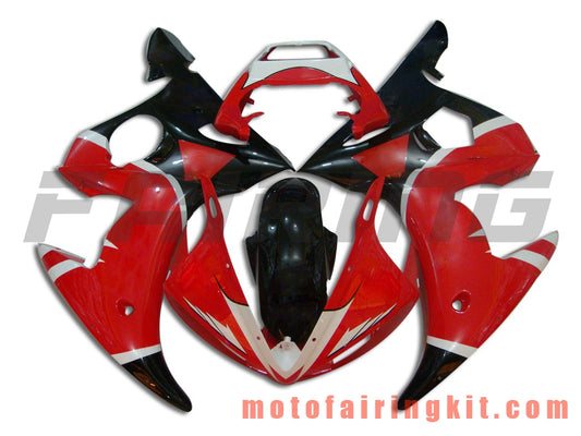 Kits de carenado aptos para YZF-600 R6 2003 2004 YZF 600 R6 03 04 Molde de inyección de plástico ABS Carrocería completa para motocicleta Marco de carrocería de posventa (rojo y negro) B011