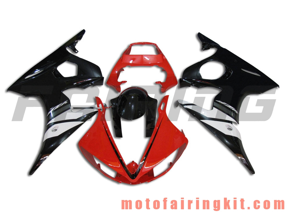 Fairing Kits Fit for YZF-600 R6 2003 2004 YZF 600 R6 03 04 Plastic ABS Injection Mold Complete Motorcycle Body Aftermarket Bodywork Frame (Red & Black) B029