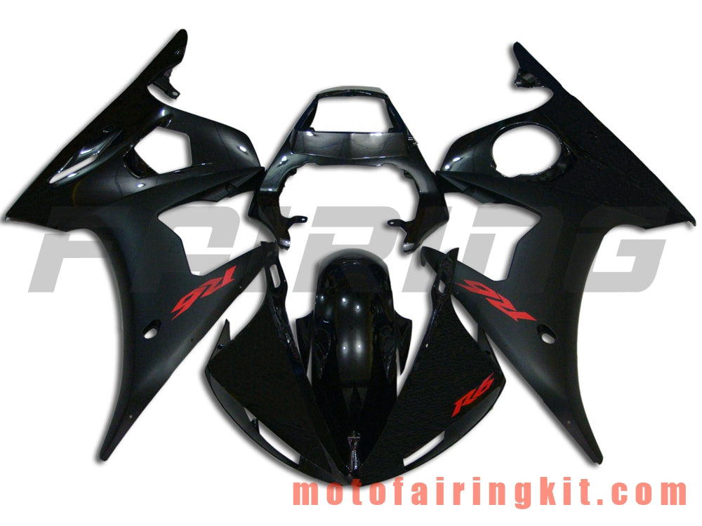 Fairing Kits Fit for YZF-600 R6 2003 2004 YZF 600 R6 03 04 Plastic ABS Injection Mold Complete Motorcycle Body Aftermarket Bodywork Frame (Black) B030