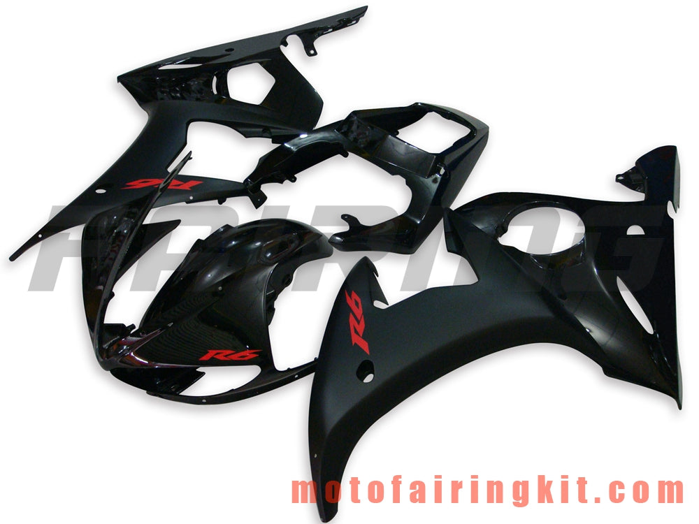 Fairing Kits Fit for YZF-600 R6 2003 2004 YZF 600 R6 03 04 Plastic ABS Injection Mold Complete Motorcycle Body Aftermarket Bodywork Frame (Black) B030