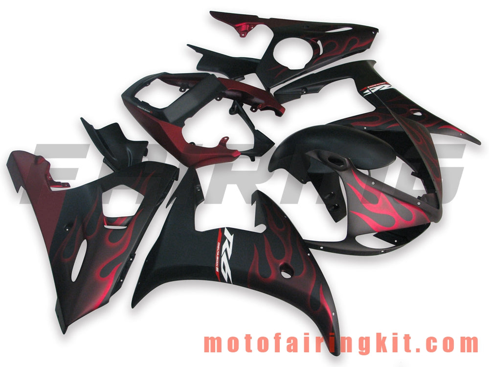 Fairing Kits Fit for YZF-600 R6 2003 2004 YZF 600 R6 03 04 Plastic ABS Injection Mold Complete Motorcycle Body Aftermarket Bodywork Frame (Black & Orange) B032