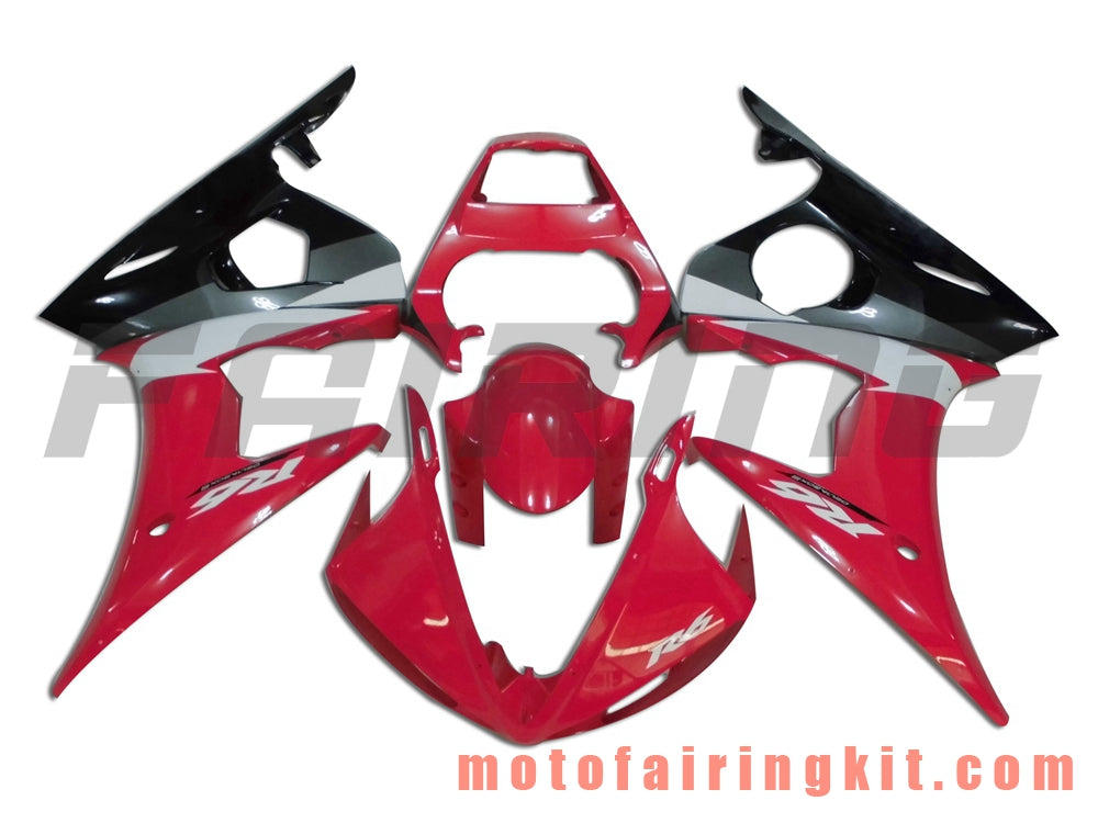 Fairing Kits Fit for YZF-600 R6 2003 2004 YZF 600 R6 03 04 Plastic ABS Injection Mold Complete Motorcycle Body Aftermarket Bodywork Frame (Red & Black) B037