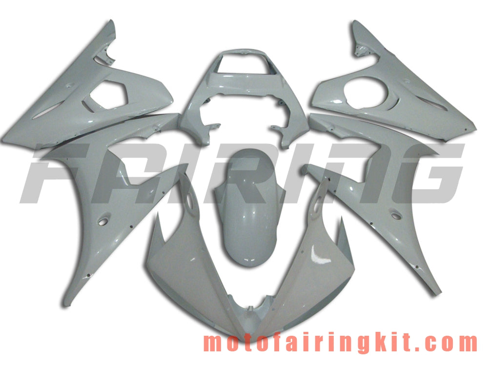 Kits de carenado aptos para YZF-600 R6 2003 2004 YZF 600 R6 03 04 Molde de inyección de plástico ABS Carrocería completa para motocicleta Marco de carrocería de posventa (blanco) B045