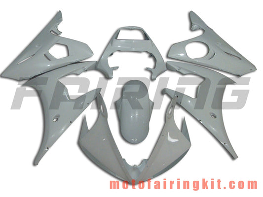 Kits de carenado aptos para YZF-600 R6 2003 2004 YZF 600 R6 03 04 Molde de inyección de plástico ABS Carrocería completa para motocicleta Marco de carrocería de posventa (blanco) B045