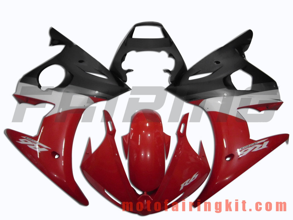 Kits de carenado aptos para YZF-600 R6 2003 2004 YZF 600 R6 03 04 Molde de inyección de plástico ABS Carrocería completa para motocicleta Marco de carrocería de posventa (rojo y negro) B048