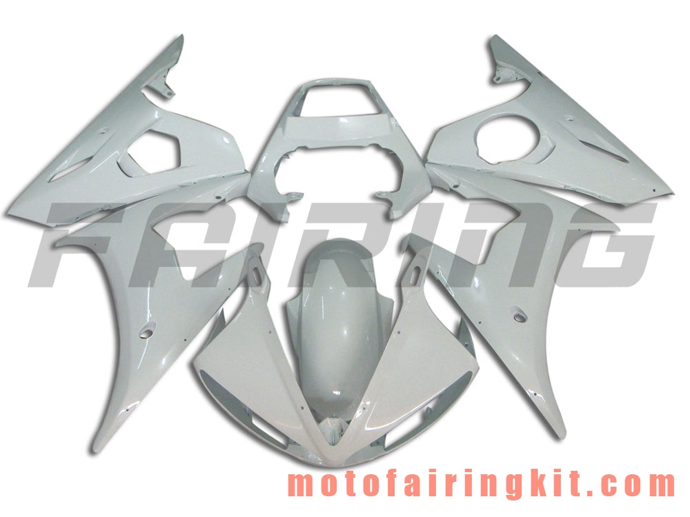 Fairing Kits Fit for YZF-600 R6 2003 2004 YZF 600 R6 03 04 Plastic ABS Injection Mold Complete Motorcycle Body Aftermarket Bodywork Frame (White) B051