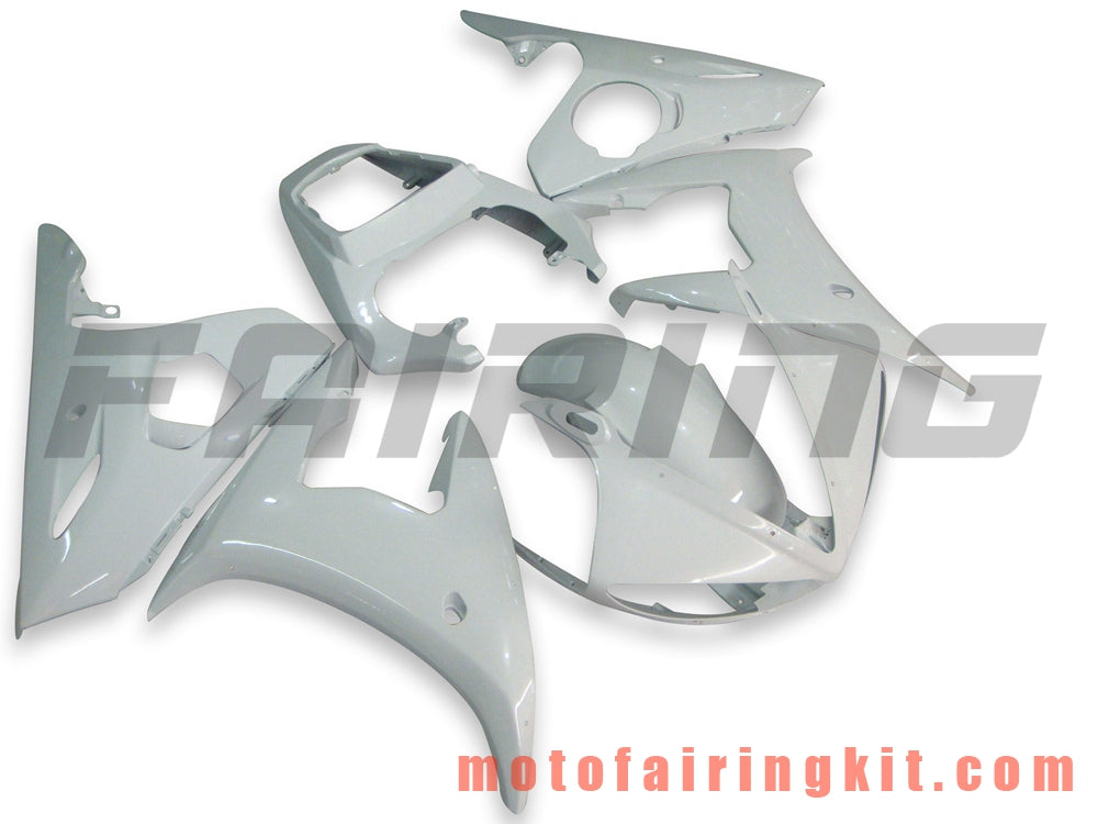 Fairing Kits Fit for YZF-600 R6 2003 2004 YZF 600 R6 03 04 Plastic ABS Injection Mold Complete Motorcycle Body Aftermarket Bodywork Frame (White) B051