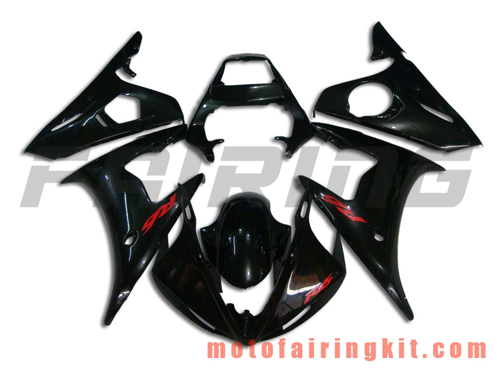 Kits de carenado aptos para YZF-600 R6 2003 2004 YZF 600 R6 03 04 Molde de inyección de plástico ABS Carrocería completa para motocicleta Marco de carrocería de posventa (negro) B055