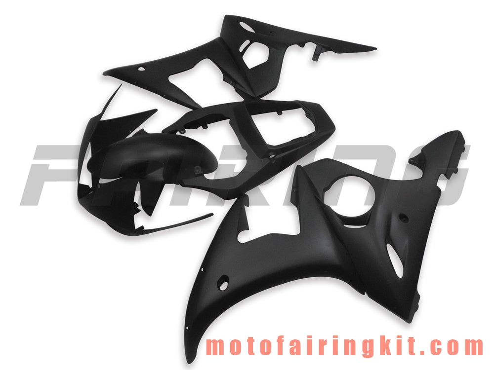 Kits de carenado aptos para YZF-600 R6 2003 2004 YZF 600 R6 03 04 Molde de inyección de plástico ABS Carrocería completa para motocicleta Marco de carrocería de posventa (negro) B056