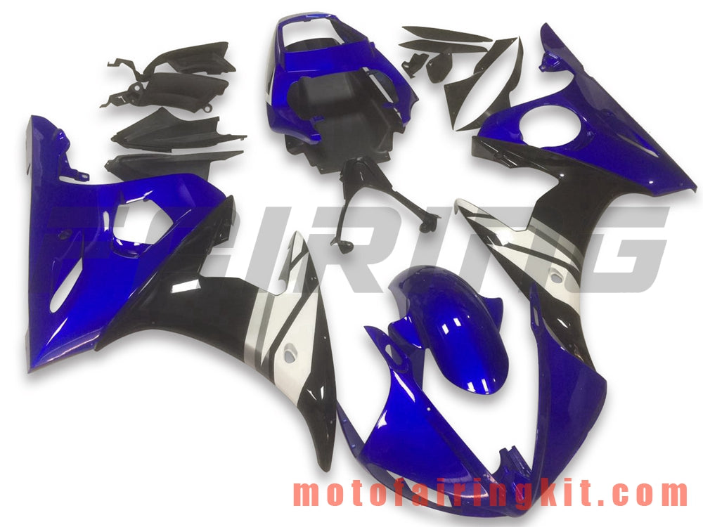 Fairing Kits Fit for YZF-600 R6 2003 2004 YZF 600 R6 03 04 Plastic ABS Injection Mold Complete Motorcycle Body Aftermarket Bodywork Frame (Blue & Black) B076