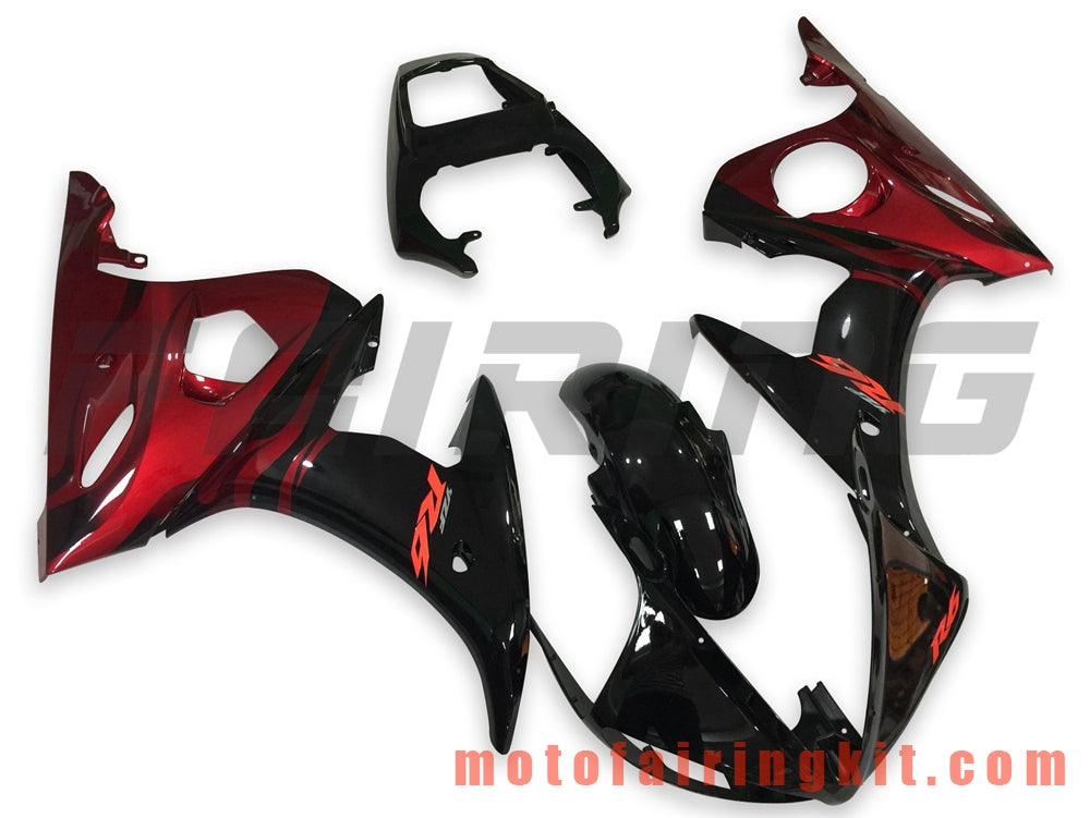 Fairing Kits Fit for YZF-600 R6 2003 2004 YZF 600 R6 03 04 Plastic ABS Injection Mold Complete Motorcycle Body Aftermarket Bodywork Frame (Black & Orange) B077