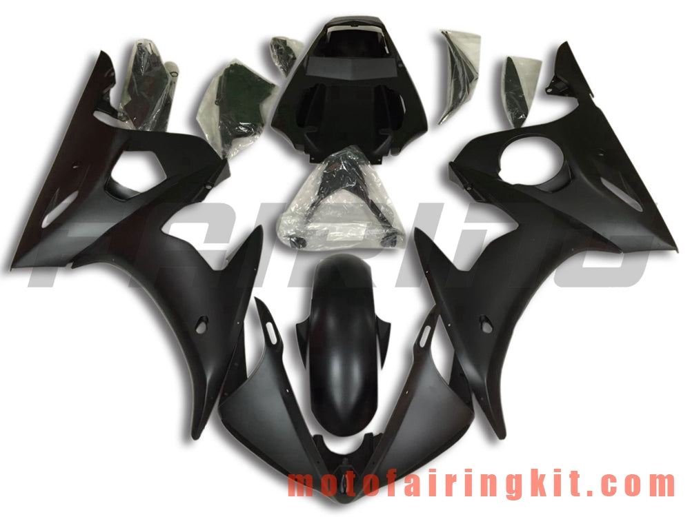 Fairing Kits Fit for YZF-600 R6 2003 2004 YZF 600 R6 03 04 Plastic ABS Injection Mold Complete Motorcycle Body Aftermarket Bodywork Frame (Black) B081