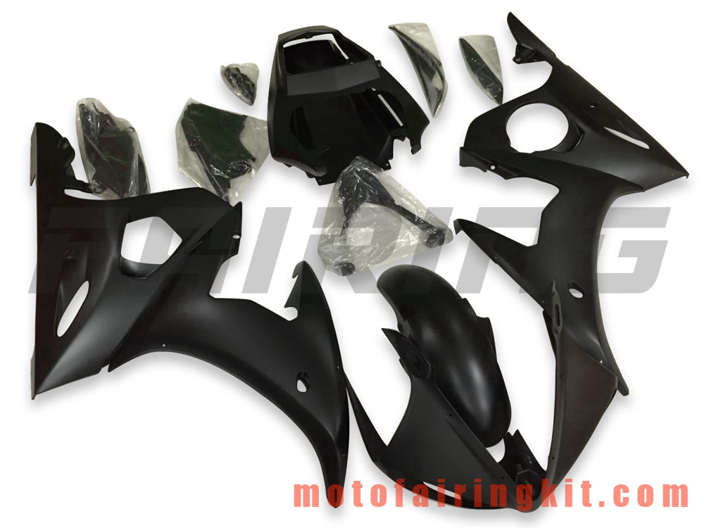 Fairing Kits Fit for YZF-600 R6 2003 2004 YZF 600 R6 03 04 Plastic ABS Injection Mold Complete Motorcycle Body Aftermarket Bodywork Frame (Black) B081