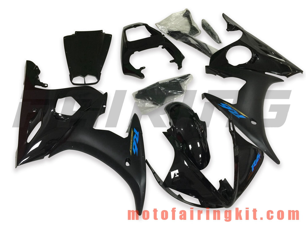 Fairing Kits Fit for YZF-600 R6 2003 2004 YZF 600 R6 03 04 Plastic ABS Injection Mold Complete Motorcycle Body Aftermarket Bodywork Frame (Black) B082