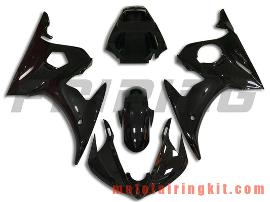 Kits de carenado aptos para YZF-600 R6 2003 2004 YZF 600 R6 03 04 Molde de inyección de plástico ABS Carrocería completa para motocicleta Marco de carrocería de posventa (negro) B083