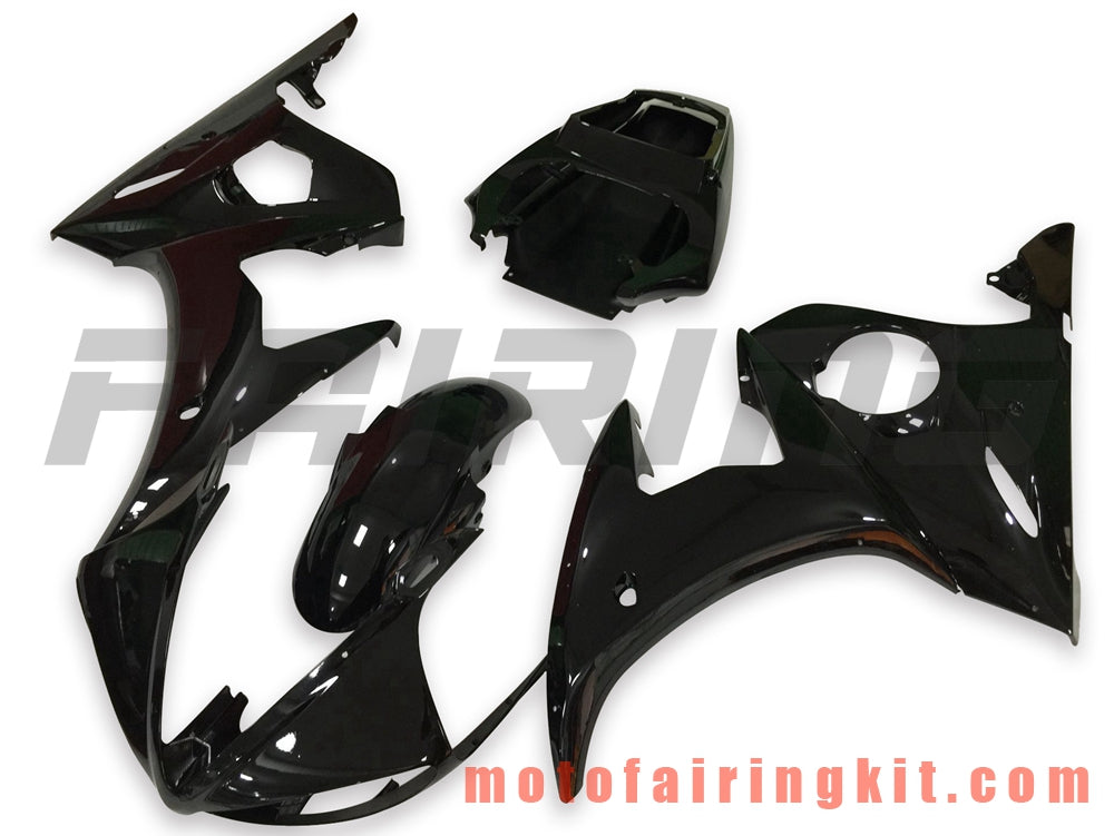 Fairing Kits Fit for YZF-600 R6 2003 2004 YZF 600 R6 03 04 Plastic ABS Injection Mold Complete Motorcycle Body Aftermarket Bodywork Frame (Black) B083