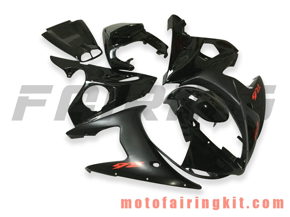 Kits de carenado aptos para YZF-600 R6 2003 2004 YZF 600 R6 03 04 Molde de inyección de plástico ABS Carrocería completa para motocicleta Marco de carrocería de posventa (negro) B095