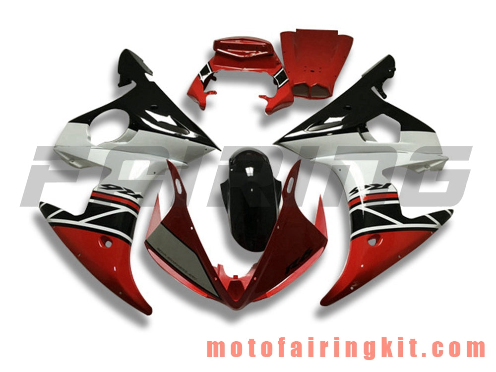 Kits de carenado aptos para YZF-600 R6 2003 2004 YZF 600 R6 03 04 Molde de inyección de plástico ABS Carrocería completa para motocicleta Marco de carrocería de posventa (blanco y rojo) B096