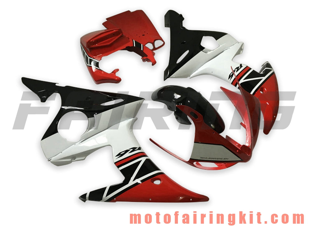 Kits de carenado aptos para YZF-600 R6 2003 2004 YZF 600 R6 03 04 Molde de inyección de plástico ABS Carrocería completa para motocicleta Marco de carrocería de posventa (blanco y rojo) B096