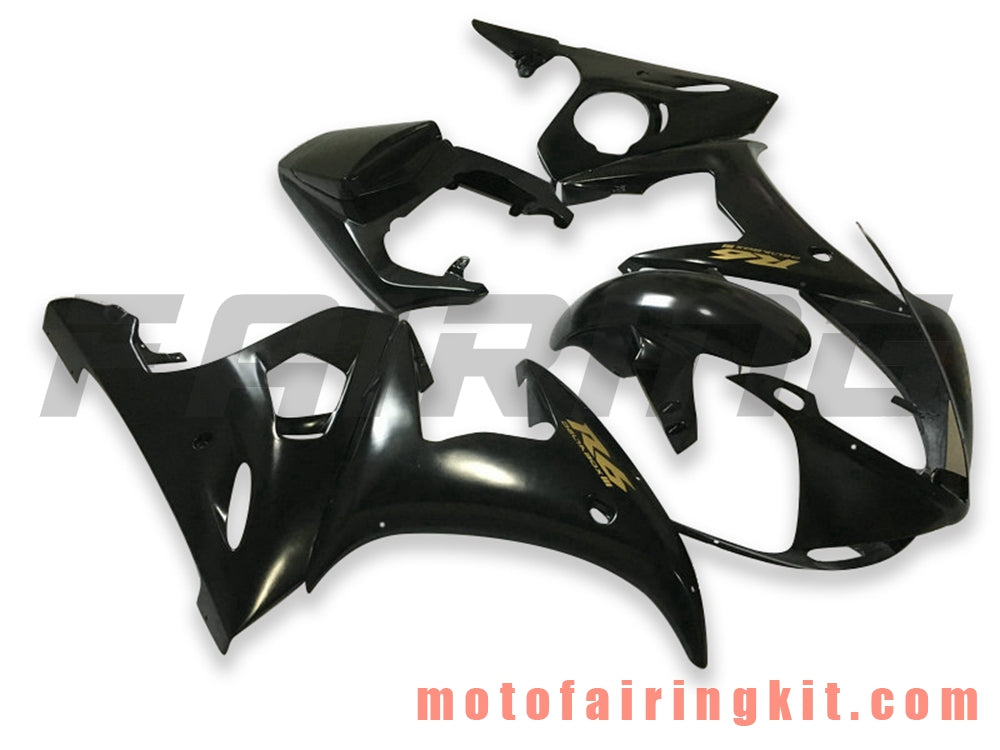 フェアリングキット YZF-600 R6 2003 2004 YZF 600 R6 03 04 プラスチック ABS 射出成型 完全なオートバイボディ アフターマーケットボディワークフレーム (ブラック) B097