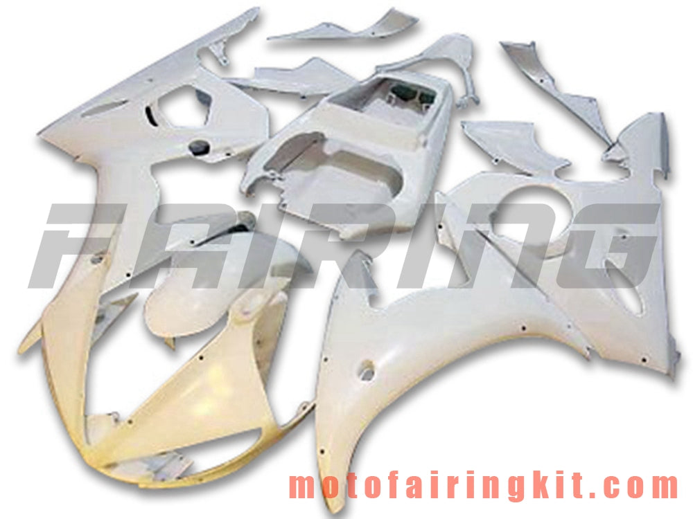 Fairing Kits Fit for YZF-600 R6 2003 2004 YZF 600 R6 03 04 Plastic ABS Injection Mold Complete Motorcycle Body Aftermarket Bodywork Frame (White) B102