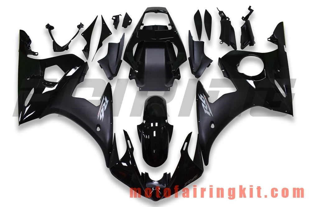 Kits de carenado aptos para YZF-600 R6 2003 2004 YZF 600 R6 03 04 Molde de inyección de plástico ABS Carrocería completa para motocicleta Marco de carrocería de posventa (negro) B106