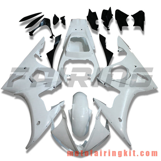 Kits de carenado aptos para YZF-600 R6 2003 2004 YZF 600 R6 03 04 Molde de inyección de plástico ABS Carrocería completa para motocicleta Marco de carrocería de posventa (sin pintar) BBB1