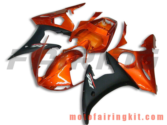 Kits de carenado aptos para YZF-600 R6 2005 YZF 600 R6 05 Molde de inyección de plástico ABS Carrocería completa para motocicleta Carrocería del mercado de accesorios Marco (naranja y negro) B017