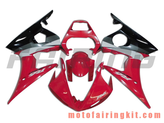 Kits de carenado aptos para YZF-600 R6 2005 YZF 600 R6 05 Molde de inyección de plástico ABS Carrocería completa para motocicleta Marco de carrocería de posventa (rojo y negro) B037