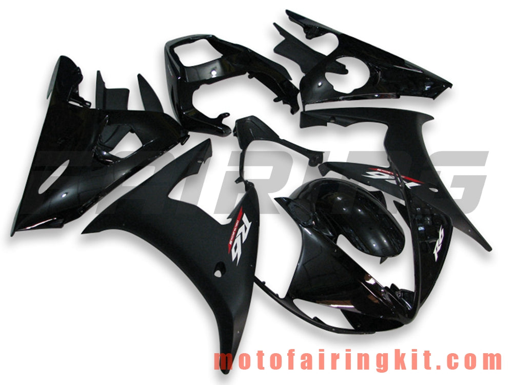 Fairing Kits Fit for YZF-600 R6 2005 YZF 600 R6 05 Plastic ABS Injection Mold Complete Motorcycle Body Aftermarket Bodywork Frame (Black) B042