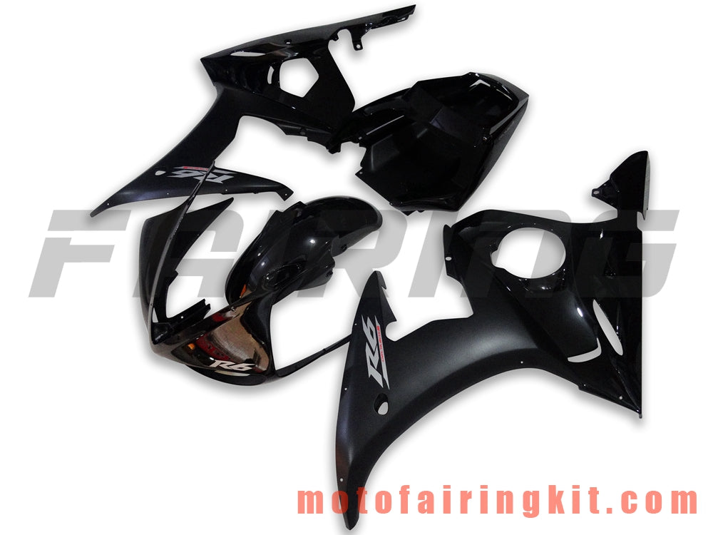 Kits de carenado aptos para YZF-600 R6 2005 YZF 600 R6 05 Molde de inyección de plástico ABS Carrocería completa para motocicleta Marco de carrocería de posventa (negro) B068