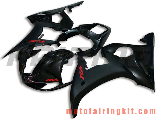 Fairing Kits Fit for YZF-600 R6 2005 YZF 600 R6 05 Plastic ABS Injection Mold Complete Motorcycle Body Aftermarket Bodywork Frame (Black) B069