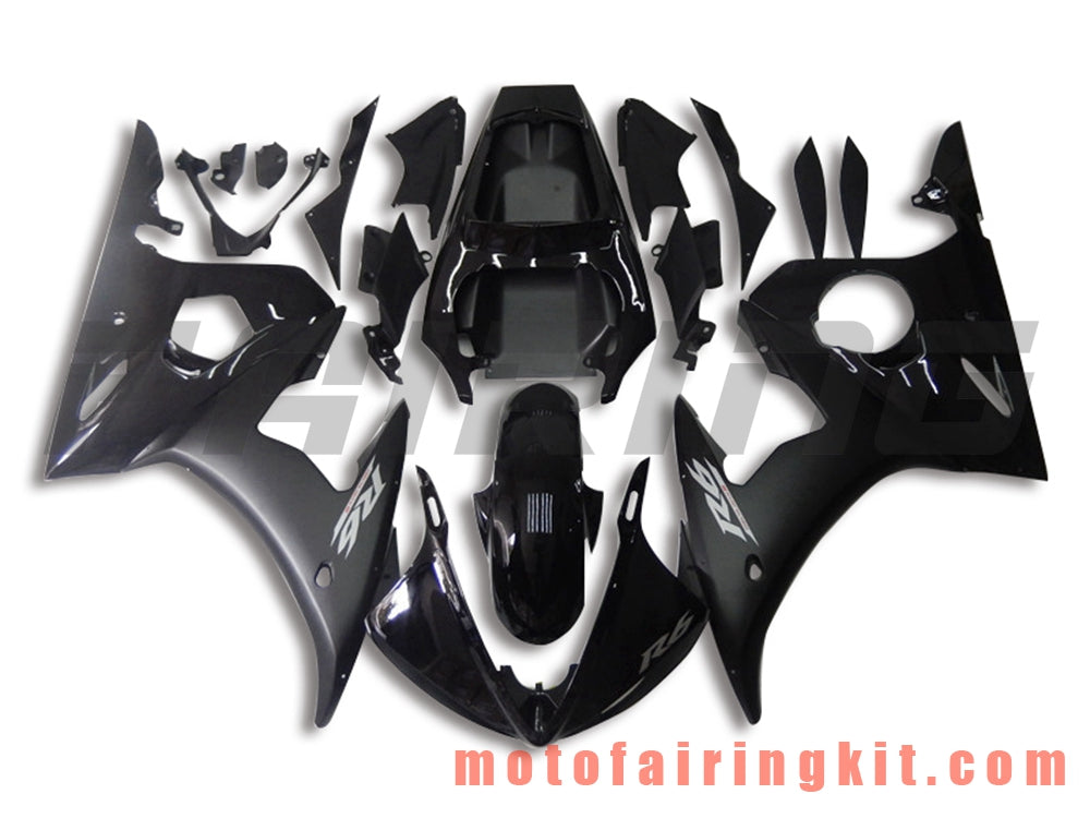 Fairing Kits Fit for YZF-600 R6 2005 YZF 600 R6 05 Plastic ABS Injection Mold Complete Motorcycle Body Aftermarket Bodywork Frame (Black) B071