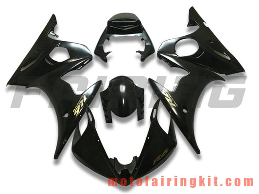 Kits de carenado aptos para YZF-600 R6 2005 YZF 600 R6 05 Molde de inyección de plástico ABS Carrocería completa para motocicleta Marco de carrocería de posventa (negro) B097