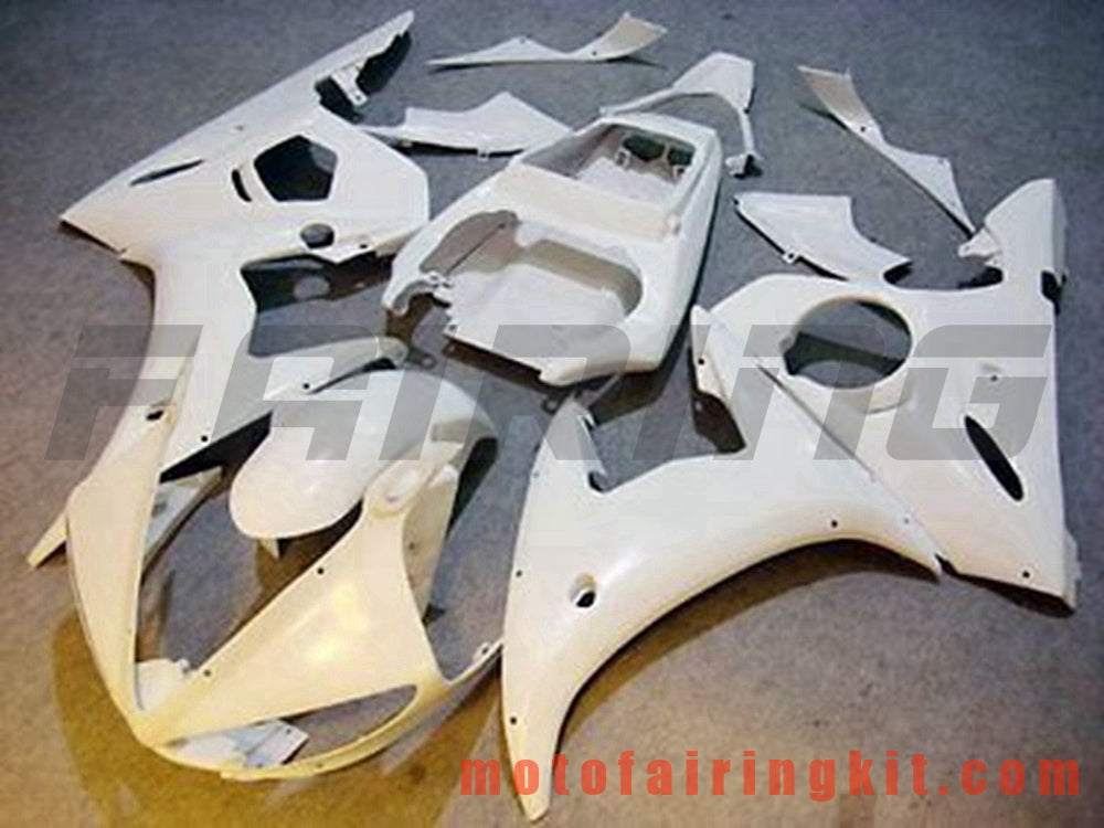 Kits de carenado aptos para YZF-600 R6 2005 YZF 600 R6 05 Molde de inyección de plástico ABS Carrocería completa para motocicleta Carrocería del mercado de accesorios Marco (blanco) B102