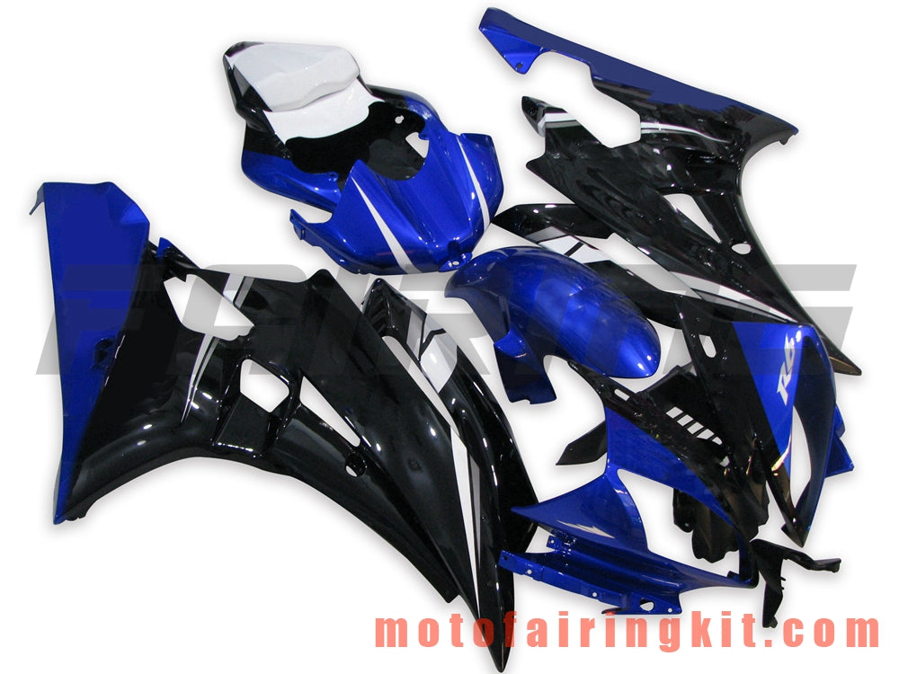 Kits de carenado aptos para YZF-600 R6 2006 2007 YZF 600 R6 06 07 Molde de inyección de plástico ABS Carrocería completa para motocicleta Marco de carrocería de posventa (azul y negro) B010