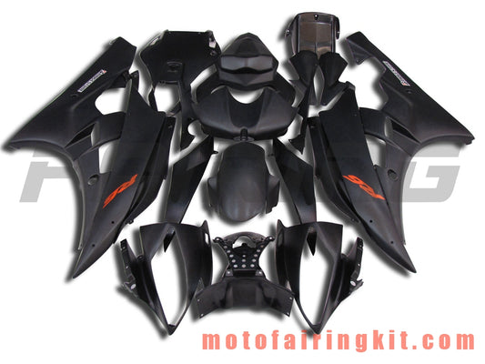 Kits de carenado aptos para YZF-600 R6 2006 2007 YZF 600 R6 06 07 Molde de inyección de plástico ABS Carrocería completa para motocicleta Marco de carrocería de posventa (negro) B027