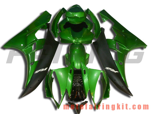 Fairing Kits Fit for YZF-600 R6 2006 2007 YZF 600 R6 06 07 Plastic ABS Injection Mold Complete Motorcycle Body Aftermarket Bodywork Frame (Green & Black) B031