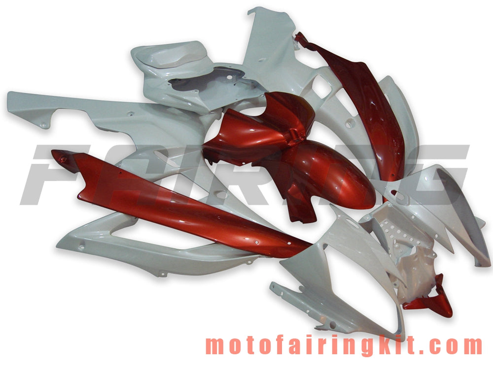 Kits de carenado aptos para YZF-600 R6 2006 2007 YZF 600 R6 06 07 Molde de inyección de plástico ABS Carrocería completa para motocicleta Marco de carrocería de posventa (blanco y naranja) B034