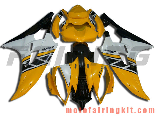 Kits de carenado aptos para YZF-600 R6 2006 2007 YZF 600 R6 06 07 Molde de inyección de plástico ABS Carrocería completa para motocicleta Carrocería del mercado de accesorios Marco (amarillo y negro) B037