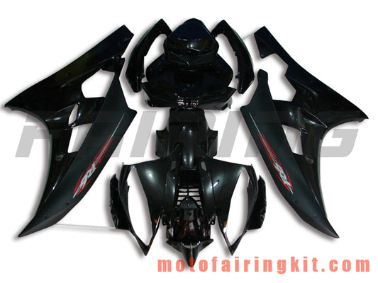 Kits de carenado aptos para YZF-600 R6 2006 2007 YZF 600 R6 06 07 Molde de inyección de plástico ABS Carrocería completa para motocicleta Marco de carrocería de posventa (negro) B041