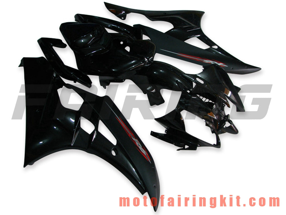 フェアリングキット YZF-600 R6 2006 2007 YZF 600 R6 06 07 プラスチック ABS 射出成形 完全なオートバイボディ アフターマーケットボディワークフレーム (ブラック) B041