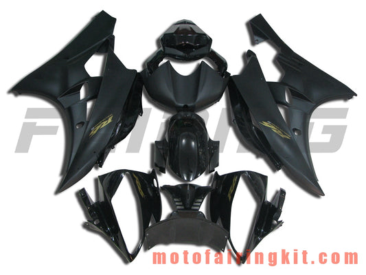 フェアリングキット YZF-600 R6 2006 2007 YZF 600 R6 06 07 プラスチック ABS 射出成型 完全なオートバイボディ アフターマーケットボディワークフレーム (ブラック) B052